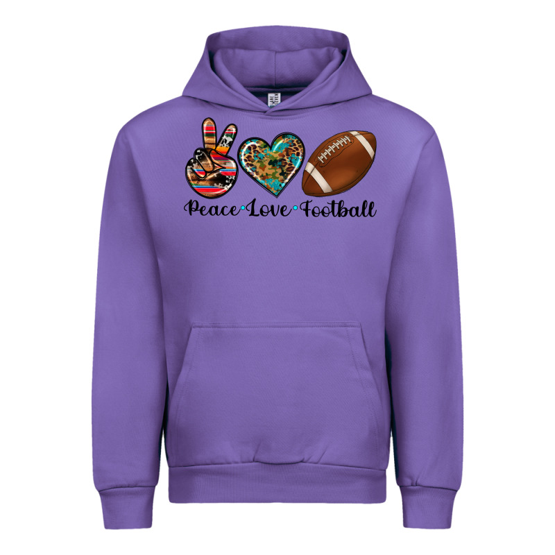 Peace Love Football Urban Hoodie by Artiststas | Teevron
