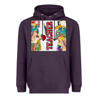 Plum teacher Heavyweight Hoodie - Zillion Design Studio