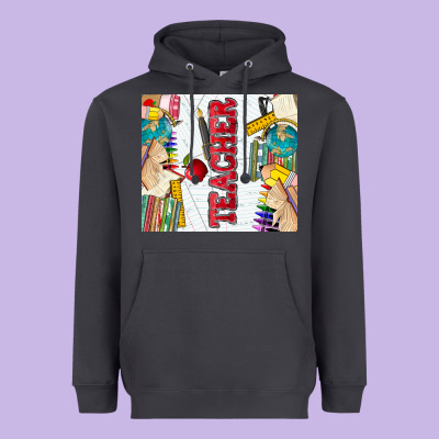 Teacher Heavyweight Hoodie Designed By Zillion Design Studio