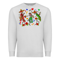 Dove Grey mexican skeletons Premium Sweatshirt - Zillion Design Studio