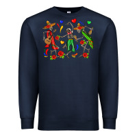 Navy mexican skeletons Premium Sweatshirt - Zillion Design Studio