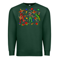 Sports Green mexican skeletons Premium Sweatshirt - Zillion Design Studio