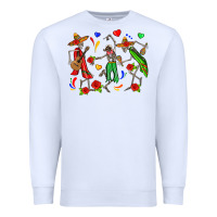 White mexican skeletons Premium Sweatshirt - Zillion Design Studio