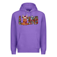 Purple love christmas reindeer Premium Hoodie - Jasminsmagicworld