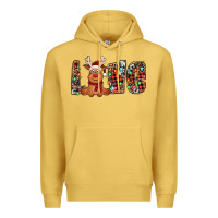 Antique Gold love christmas reindeer Premium Hoodie - Jasminsmagicworld