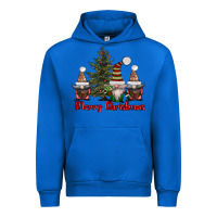 Cobalt merry christmas with gnomes Urban Hoodie - AdoDesignShop