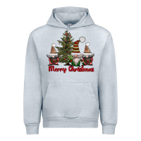 Heather Grey merry christmas with gnomes Urban Hoodie - AdoDesignShop