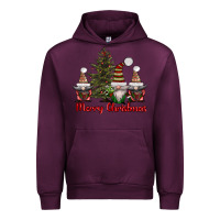 Mauve Wine merry christmas with gnomes Urban Hoodie - AdoDesignShop