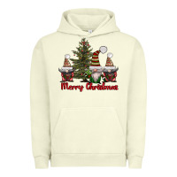 Pigment Pistachio merry christmas with gnomes Urban Hoodie - AdoDesignShop