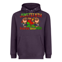 Plum juneteenth free ish since 1865 Heavyweight Hoodie - texasbilliewilder