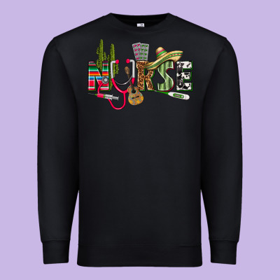 Mexican Nurse Premium Sweatshirt Designed By Texasbilliewilder