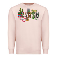 Pale Pink Mexican Nurse Premium Sweatshirt - texasbilliewilder