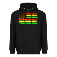 Black juneteenth flag Heavyweight Hoodie - texasbilliewilder