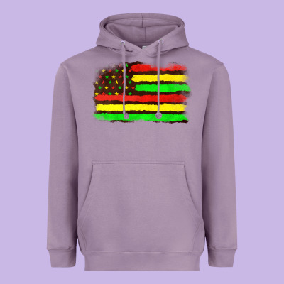 Heavyweight Hoodie juneteenth flag