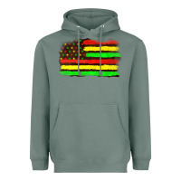 Sage juneteenth flag Heavyweight Hoodie - texasbilliewilder