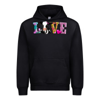 Black love with cow Urban Hoodie - AdoDesignShop