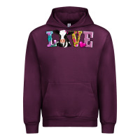 Mauve Wine love with cow Urban Hoodie - AdoDesignShop