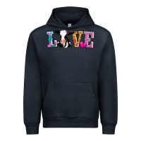 Navy love with cow Urban Hoodie - AdoDesignShop