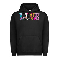 Pigment Black love with cow Urban Hoodie - AdoDesignShop