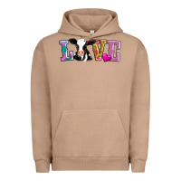 Pigment Burro love with cow Urban Hoodie - AdoDesignShop