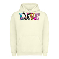 Pigment Pistachio love with cow Urban Hoodie - AdoDesignShop