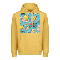 Antique Gold back to school seamless pattern Premium Hoodie - BundleAndBundleShop