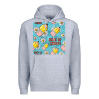 Heather Grey back to school seamless pattern Premium Hoodie - BundleAndBundleShop
