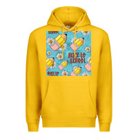 Lemon back to school seamless pattern Premium Hoodie - BundleAndBundleShop