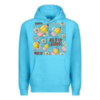 Ocean Blue back to school seamless pattern Premium Hoodie - BundleAndBundleShop