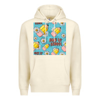 Sandshell back to school seamless pattern Premium Hoodie - BundleAndBundleShop