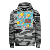Slate Camo back to school seamless pattern Premium Hoodie - BundleAndBundleShop
