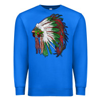 True Royal christmas indian feather headdress Premium Sweatshirt - RanaPortraitStore
