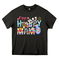 Asphalt One Happy Mama Easter Bunny Heavy Core Tee - CowhideDigitalArt