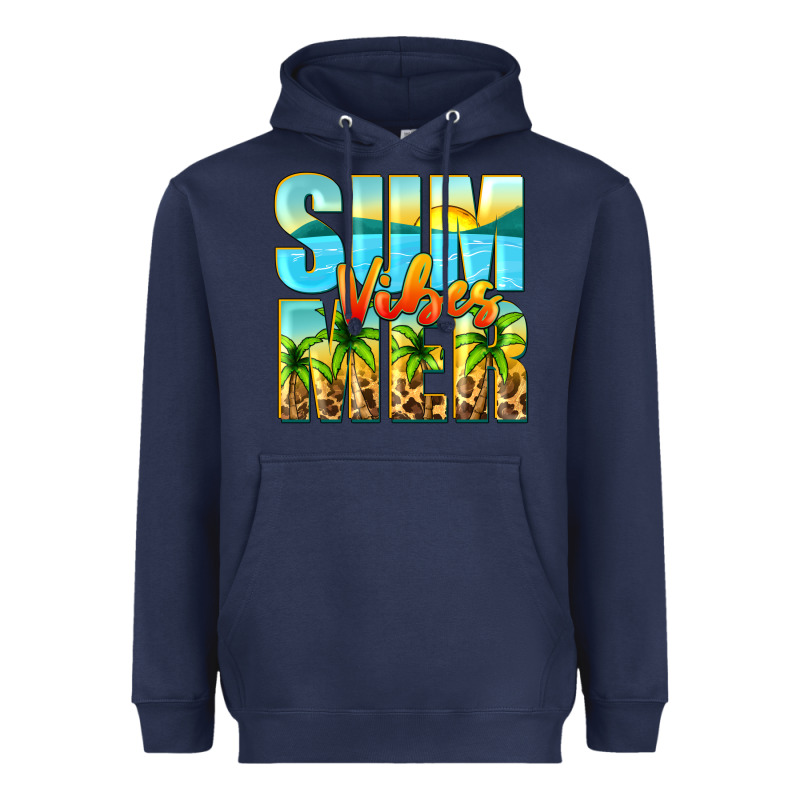 Summer Vibes Heavyweight Hoodie by Zillion Design Studio | Teevron