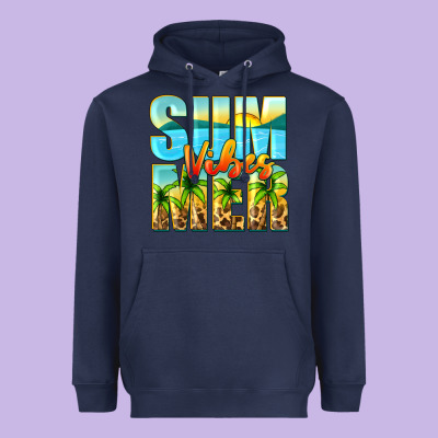 Summer Vibes Heavyweight Hoodie Designed By Zillion Design Studio