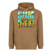 Toasted Coconut summer vibes Heavyweight Hoodie - Zillion Design Studio