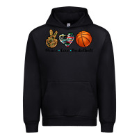 Black peace love basketball Urban Hoodie - Artiststas