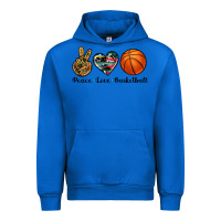 Cobalt peace love basketball Urban Hoodie - Artiststas