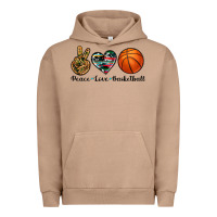 Pigment Burro peace love basketball Urban Hoodie - Artiststas