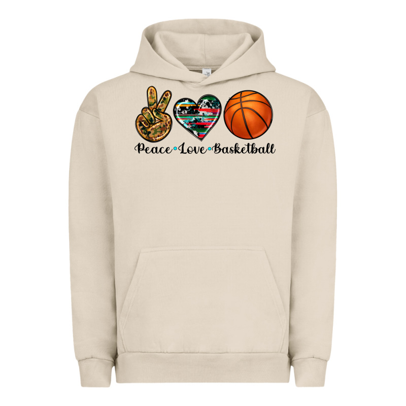 Peace Love Basketball Urban Hoodie by Artiststas | Teevron