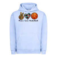 Pigment Grape Ice peace love basketball Urban Hoodie - Artiststas