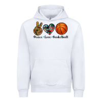 White peace love basketball Urban Hoodie - Artiststas