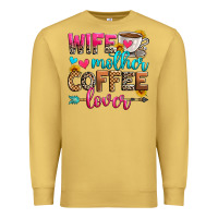 Antique Gold wife mother coffee lover Premium Sweatshirt - Zillion Design Studio