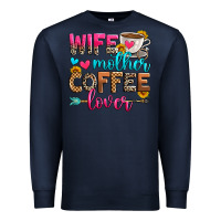 Navy wife mother coffee lover Premium Sweatshirt - Zillion Design Studio