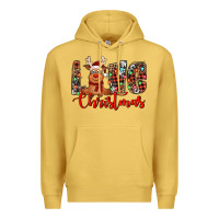 Antique Gold love christmas reindeer Premium Hoodie - Jasminsmagicworld