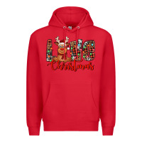 Red love christmas reindeer Premium Hoodie - Jasminsmagicworld
