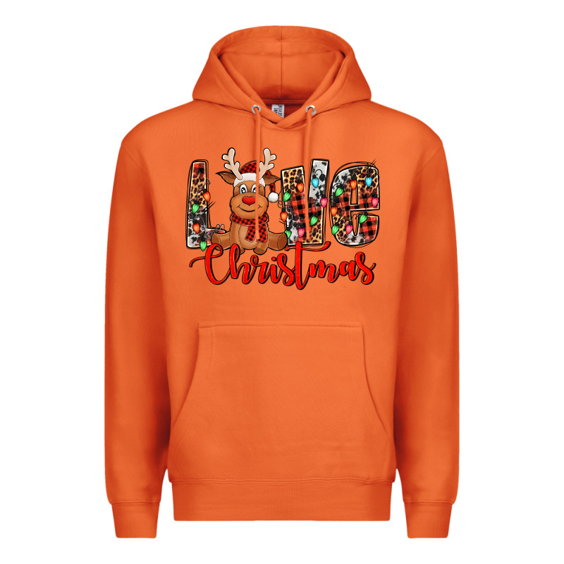 Love Christmas Reindeer Premium Hoodie by Jasminsmagicworld | Teevron