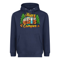 Navy happy camper Heavyweight Hoodie - Zillion Design Studio