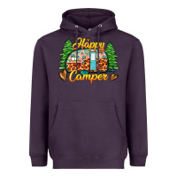 Plum happy camper Heavyweight Hoodie - Zillion Design Studio