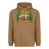 Toasted Coconut happy camper Heavyweight Hoodie - Zillion Design Studio